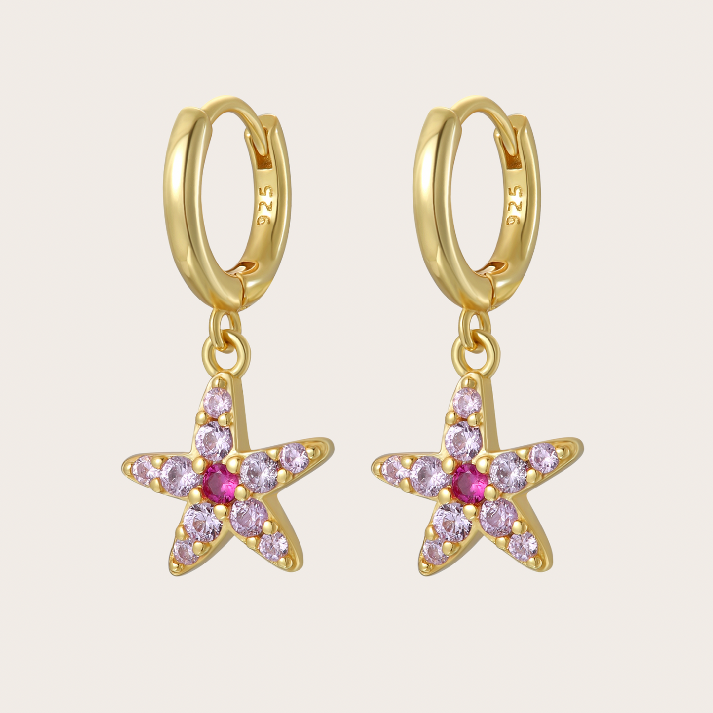 Hoops Wavy Oro Rosa