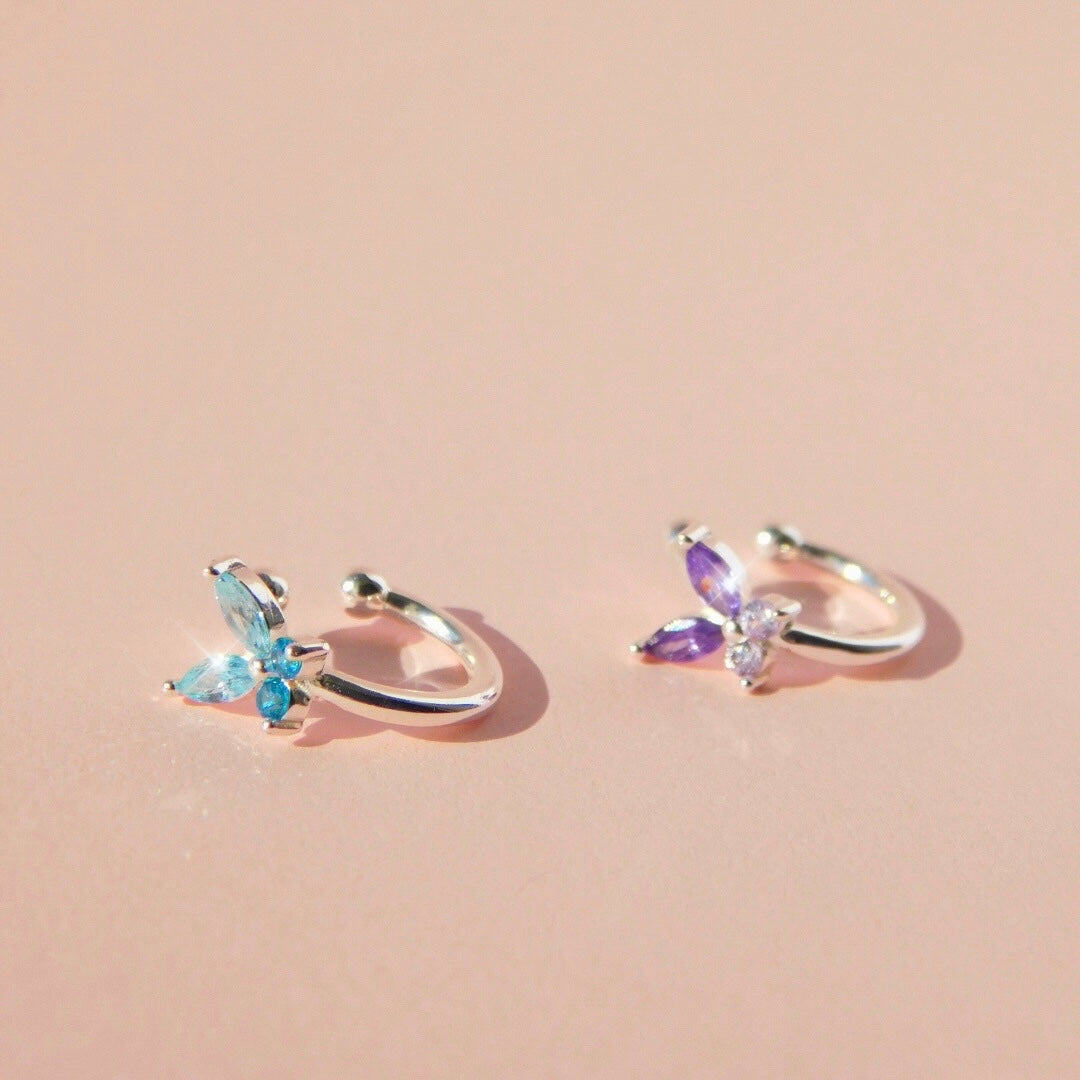 Ear cuff Fairy ARGENTO rosa e rame