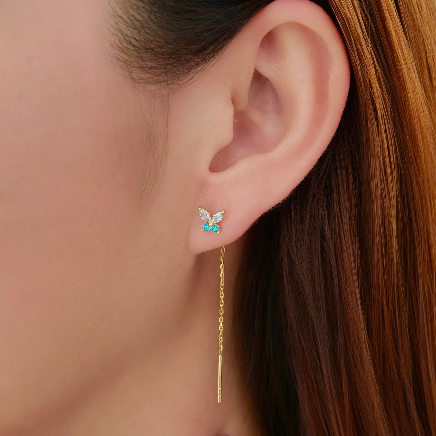 Orecchini Catenina Fairy ARGENTO Trasparente