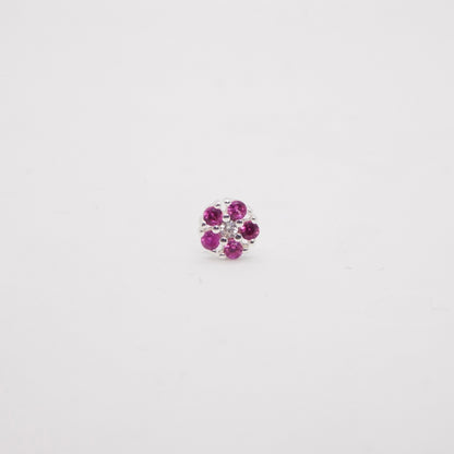 Orecchini Daisy lobo ARGENTO fucsia