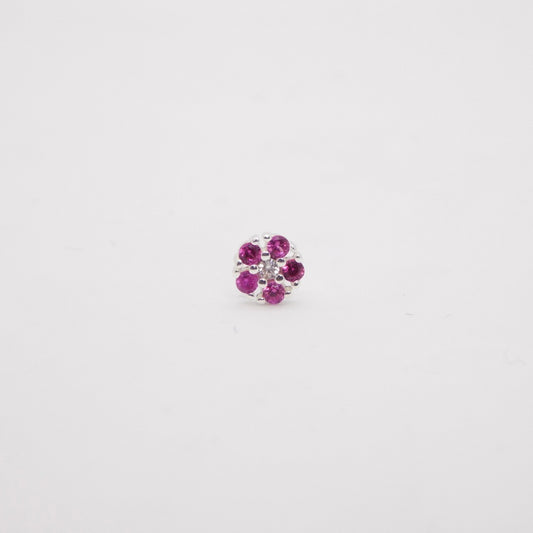 Orecchini Daisy lobo ARGENTO fucsia