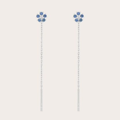 Catenina Daisy ARGENTO blu pastello