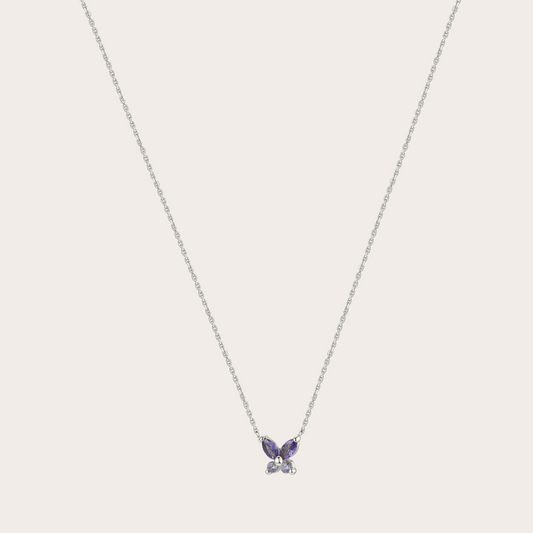 Collana Fairy ARGENTO viola