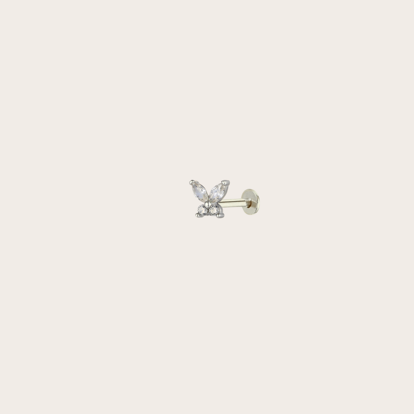 Orecchini Fairy lobo ARGENTO trasparente