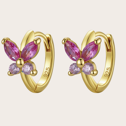 Orecchini a Cerchio Fairy ORO fucsia