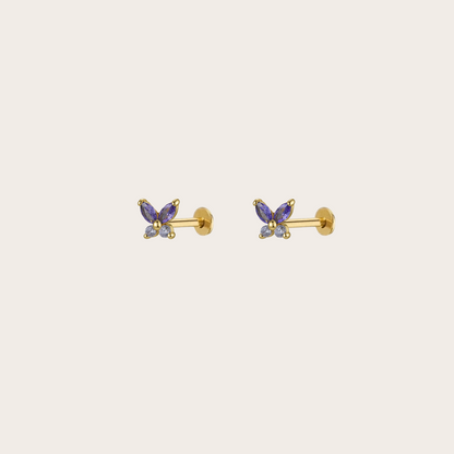 Orecchini Fairy lobo ORO viola