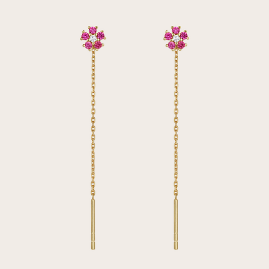 Catenina Daisy ORO fucsia