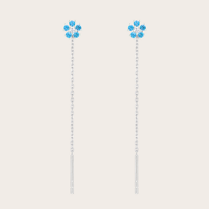 Catenina Daisy ARGENTO azzurro