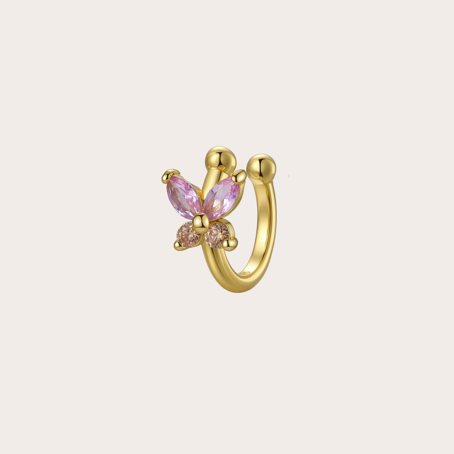 Ear cuff Fairy ORO rosa e rame
