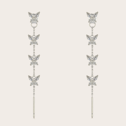 Orecchini Cascata Fairy ARGENTO Trasparente