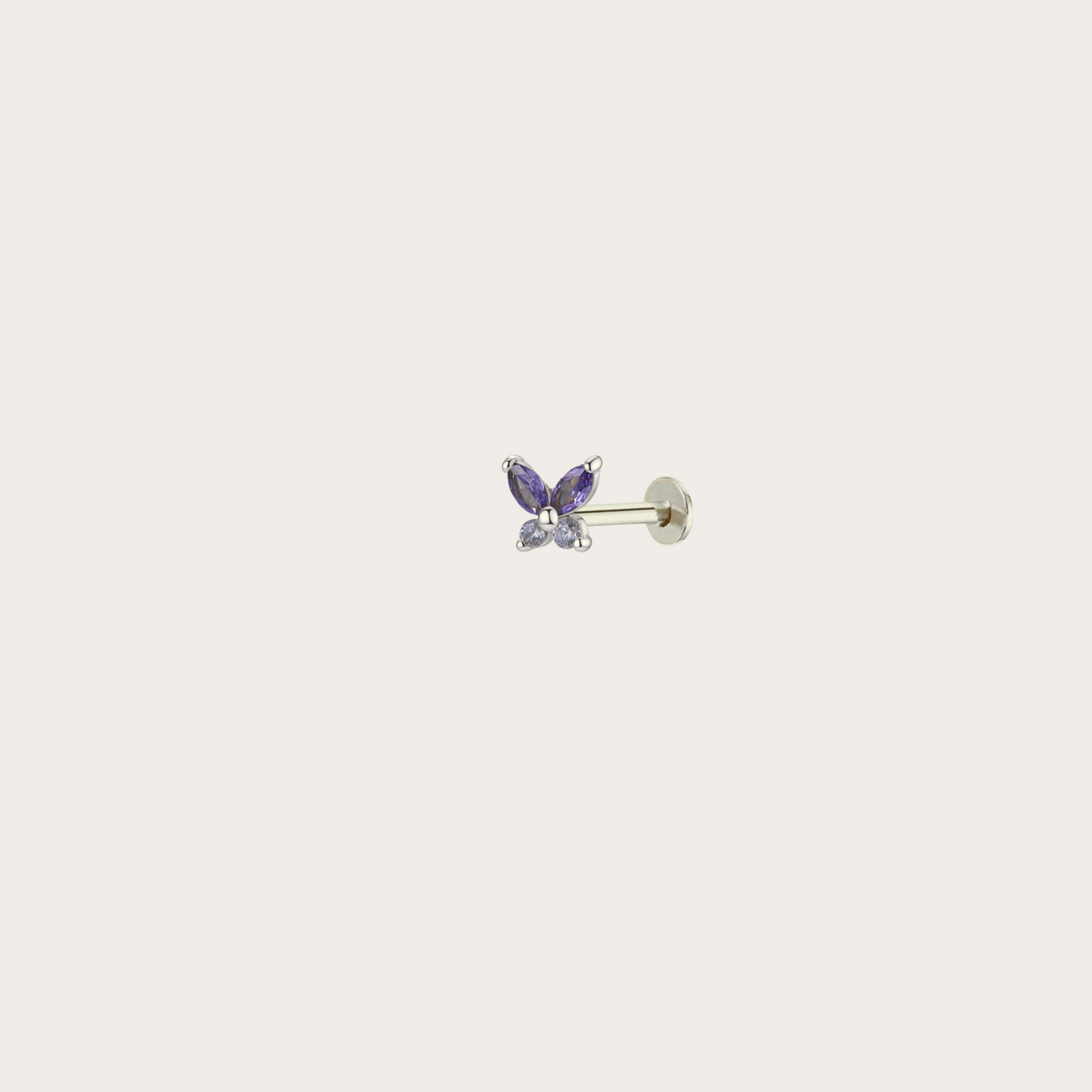 Orecchini Fairy lobo ARGENTO viola