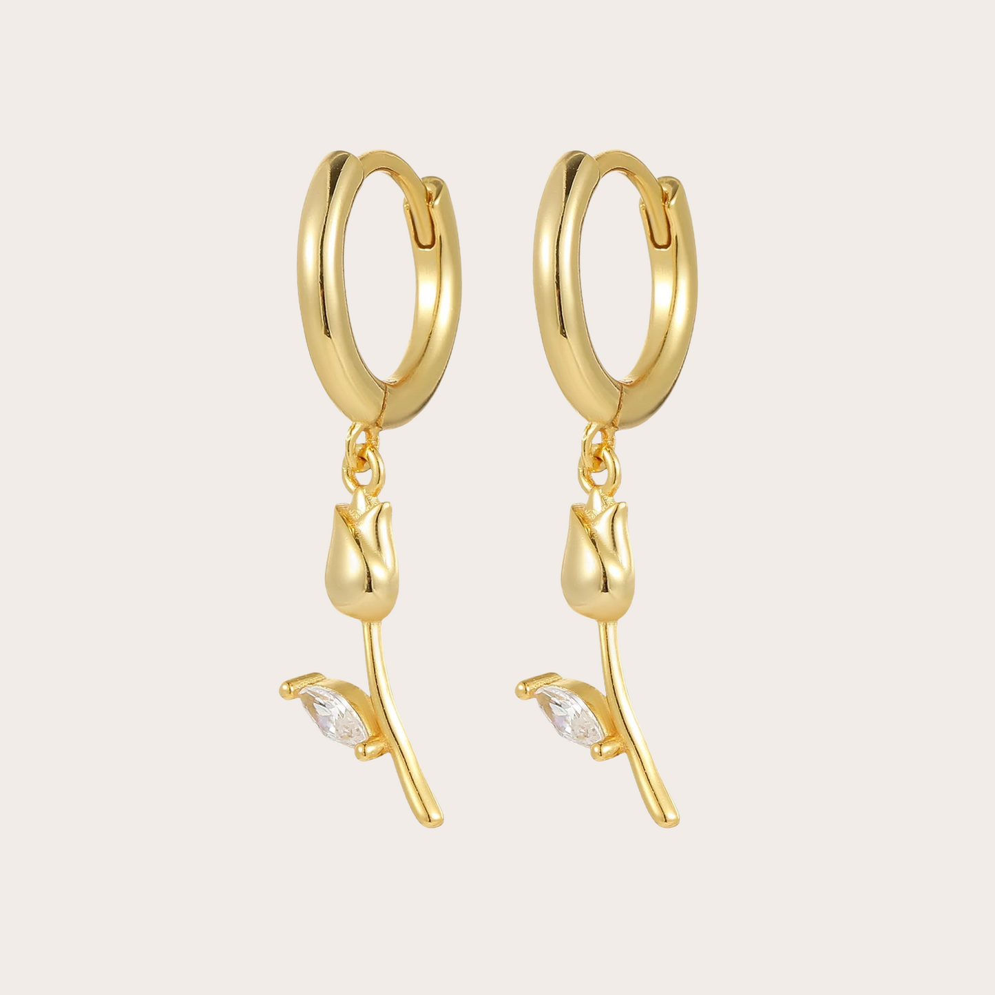 Orecchini Hoops Tulip ORO