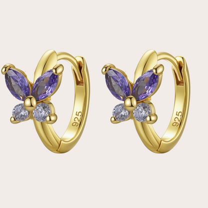 Orecchini a Cerchio Fairy ORO lilla