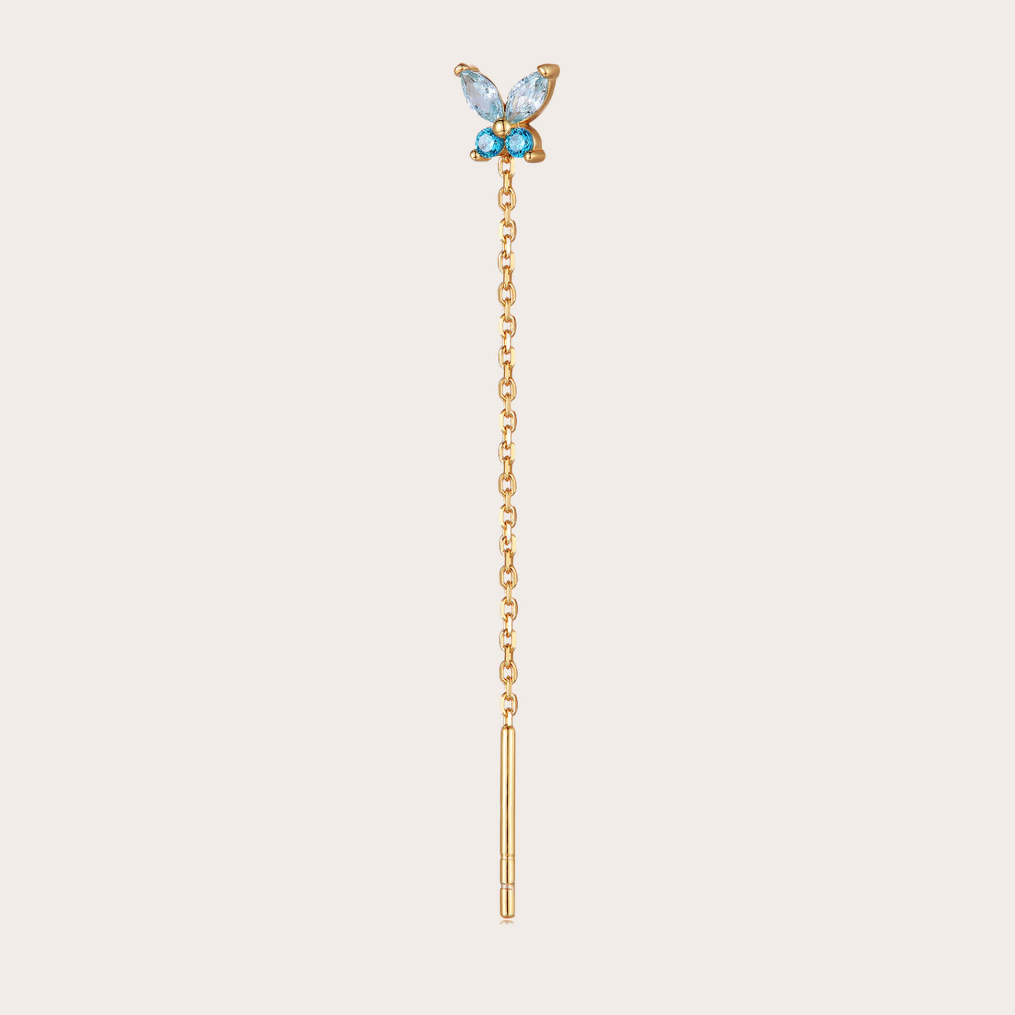 Orecchini Catenina Fairy ORO azzurro