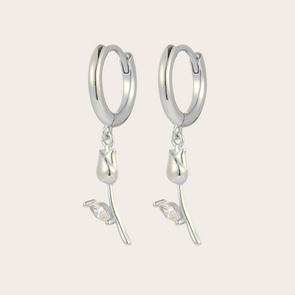 Orecchini Hoops Tulip ARGENTO