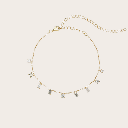 Cavigliera Sparkle ORO Trasparente