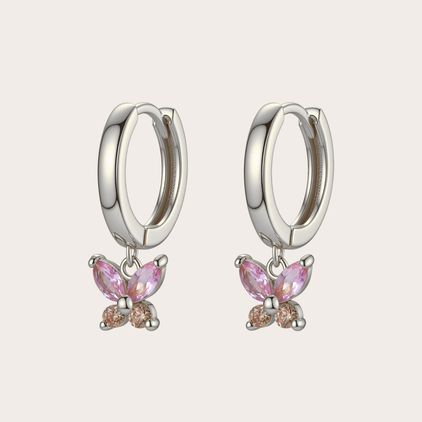 Hoops Fairy ARGENTO rosa e rame