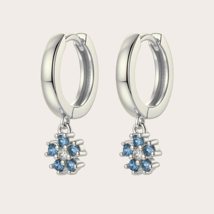 Hoops Daisy ARGENTO Blu pastello