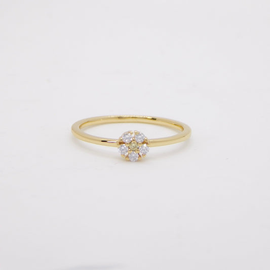 Anello Daisy ORO trasparente