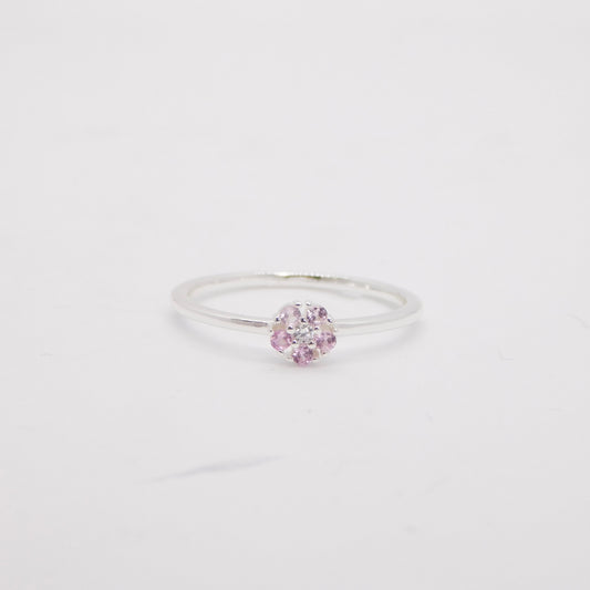 Anello Daisy ARGENTO rosa (PREORDINE)