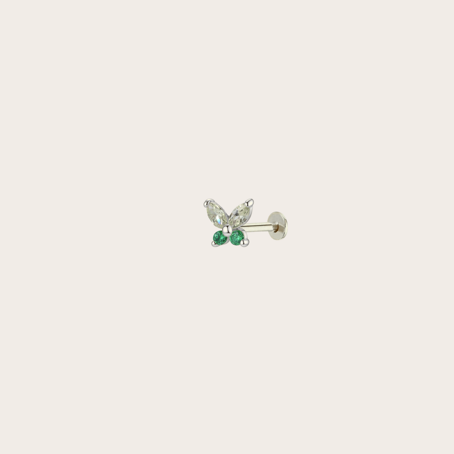 Orecchini Fairy lobo ARGENTO verde