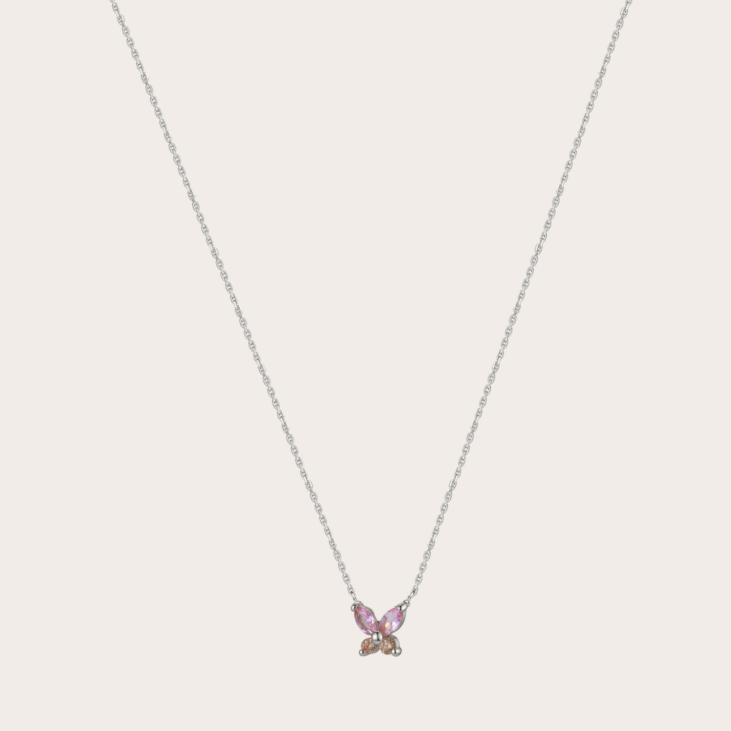 Collana Fairy ARGENTO Rosa e rame