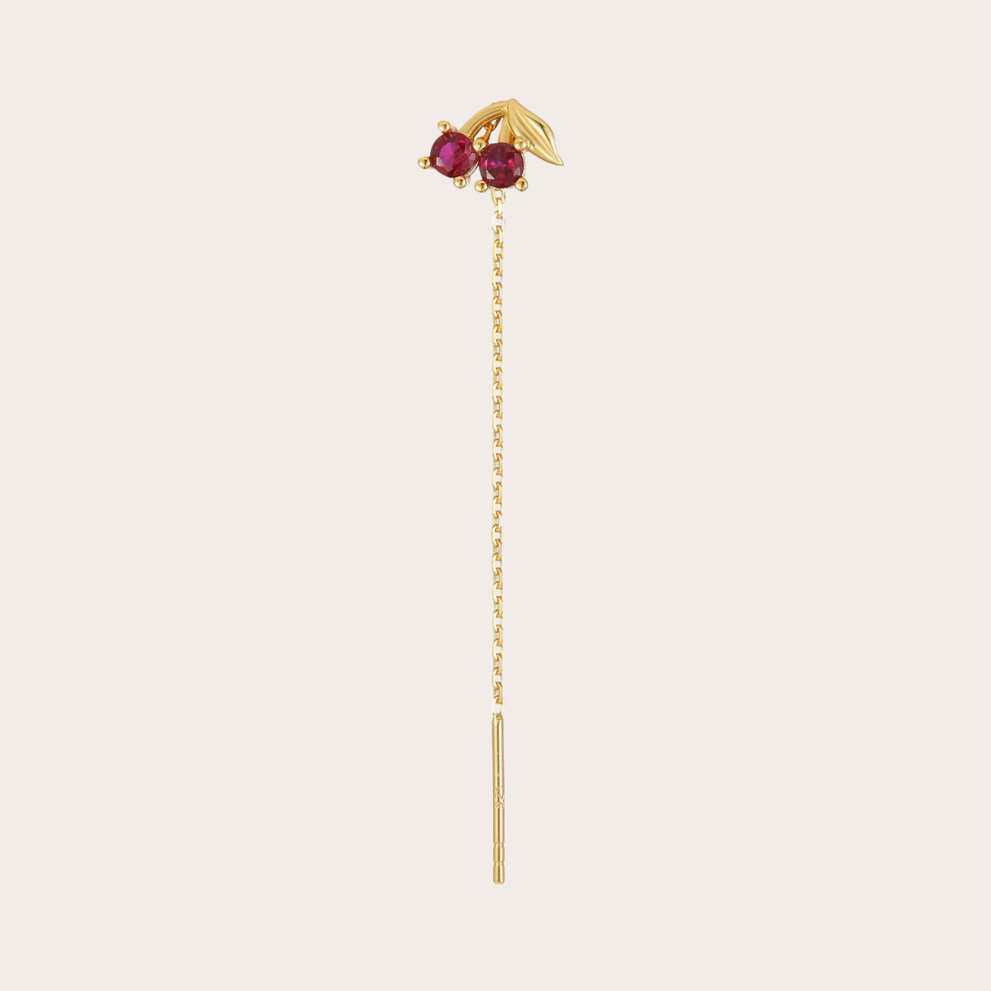 Orecchini Catenina Cherry Oro