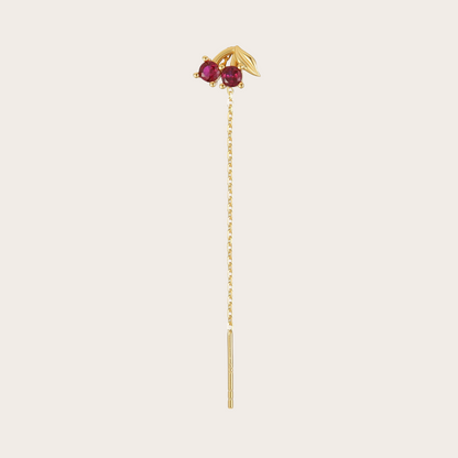 Orecchini Catenina Cherry Oro
