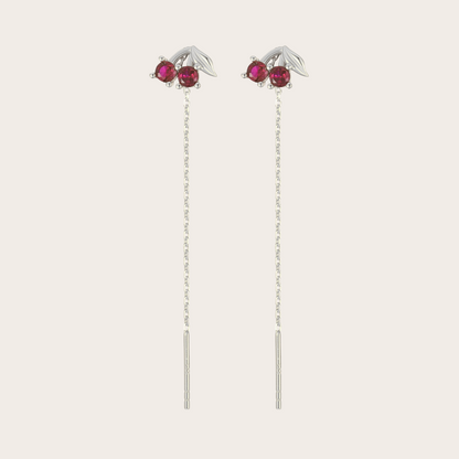 Orecchini Catenina Cherry Argento