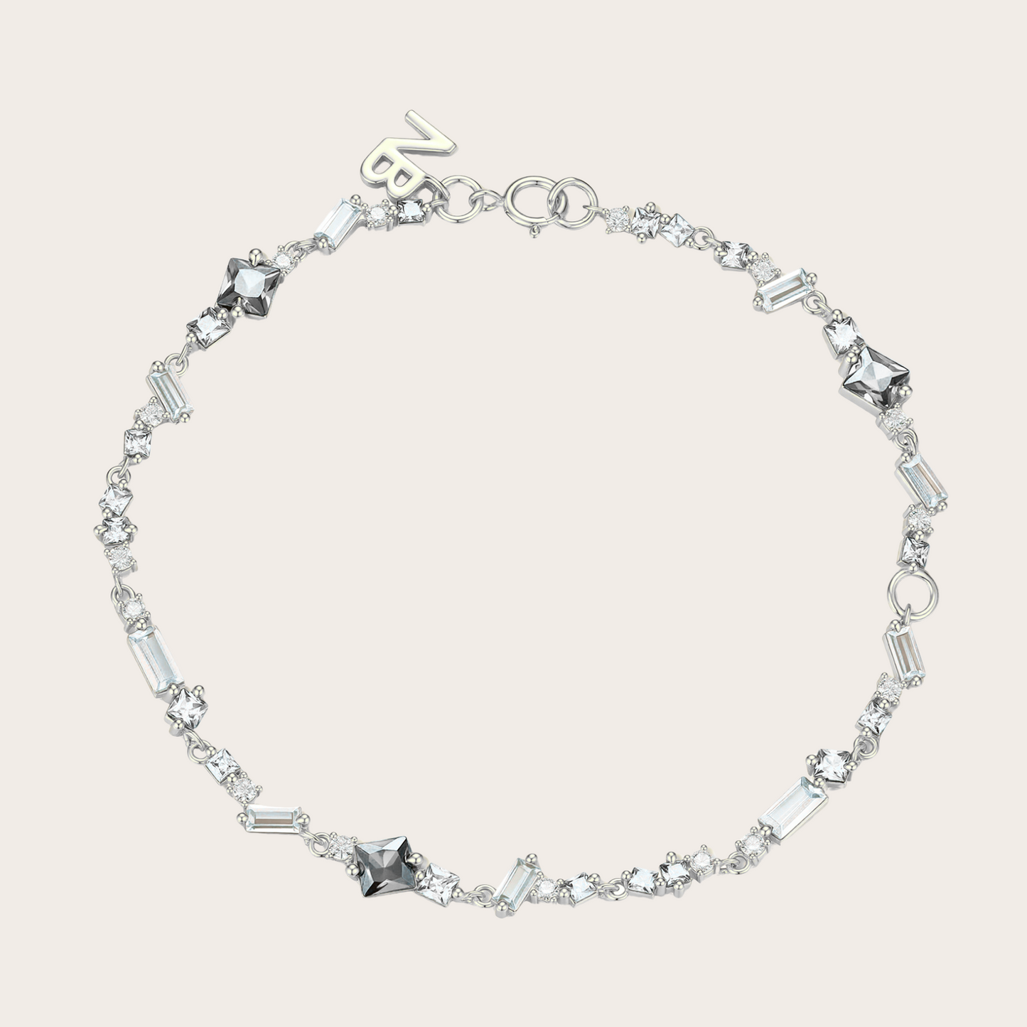 Bracciale Sparkle Deluxe ARGENTO Trasparente