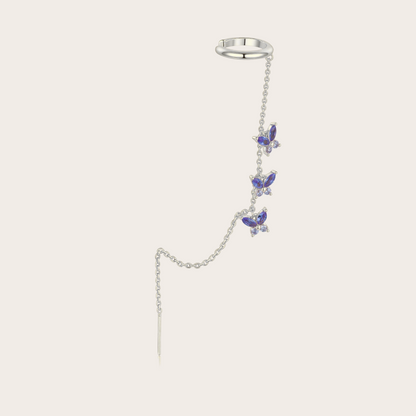 Ear cuff-orecchino Fairy ARGENTO Viola