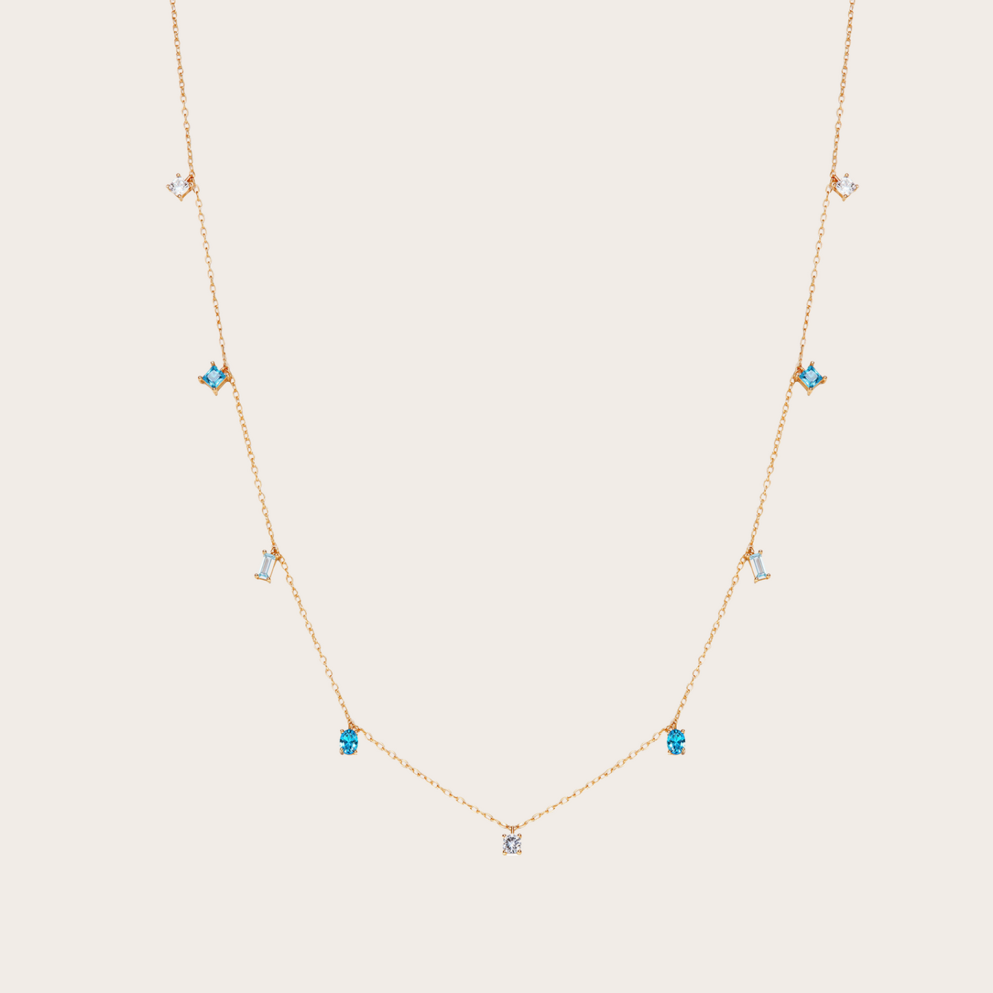 Collana Sparkle ORO Azzurra