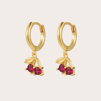Orecchini Hoops Cherry Oro