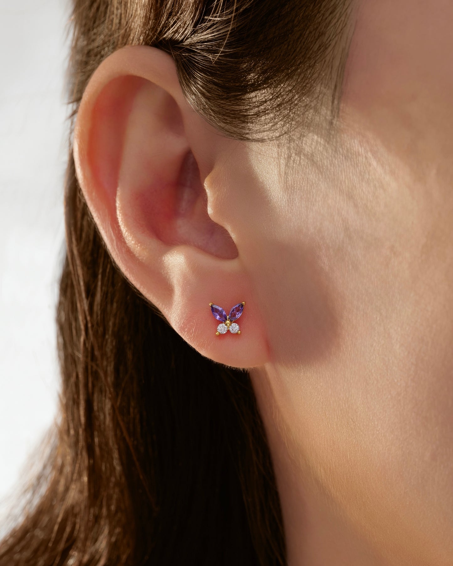 Orecchini Fairy lobo ARGENTO trasparente