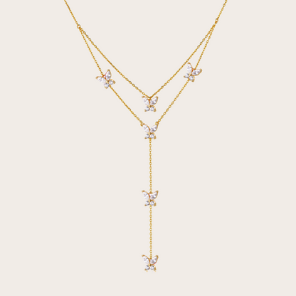 Collana Fairy cascata ORO trasparente