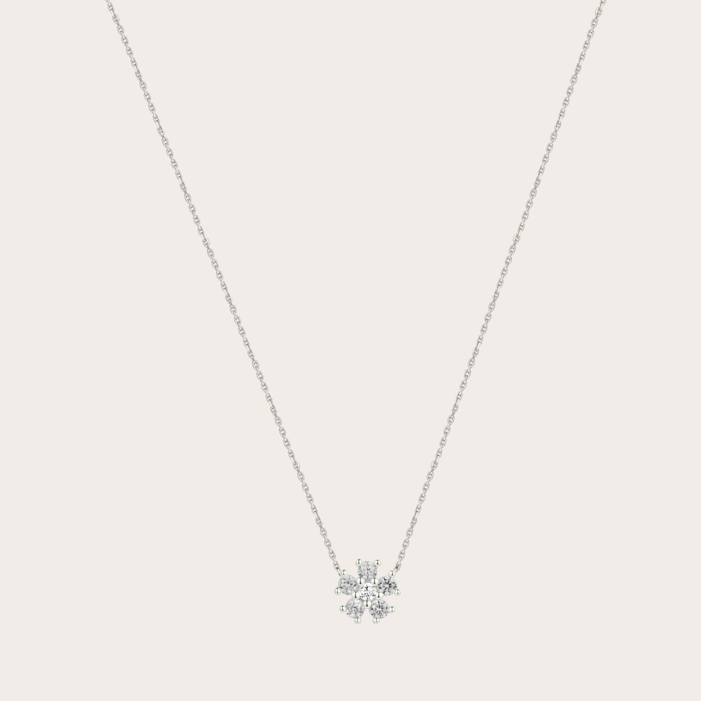 Collana Daisy ARGENTO Trasparente