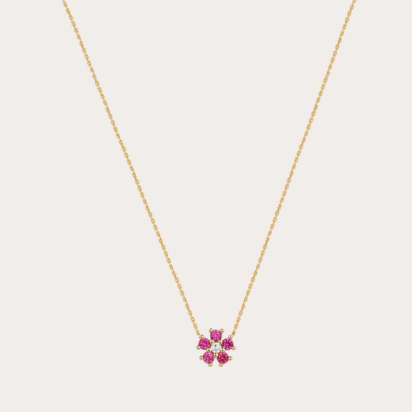 Collana Daisy ORO fucsia