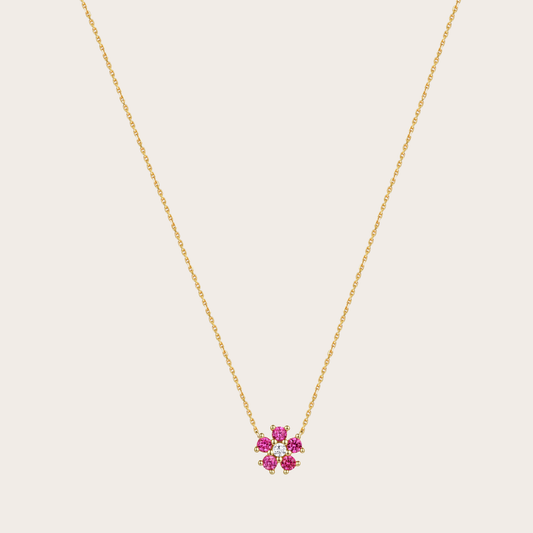 Collana Daisy ORO fucsia