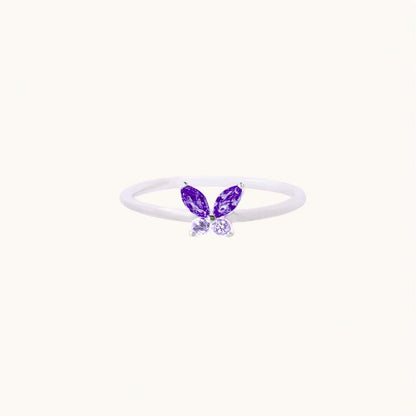 Anello Fairy ARGENTO viola