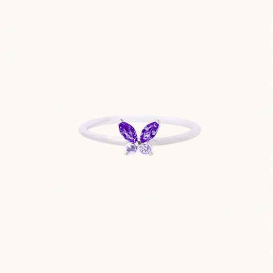 Anello Fairy ARGENTO viola