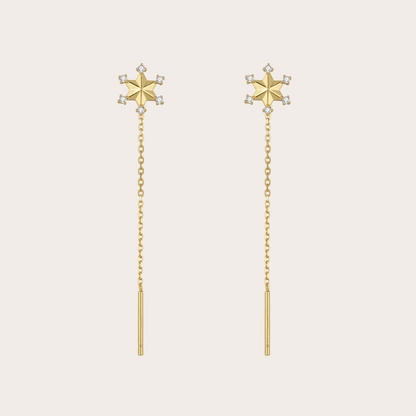 Orecchini catenina Snowy ORO