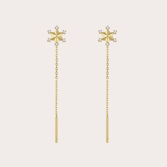 Orecchini catenina Snowy ORO