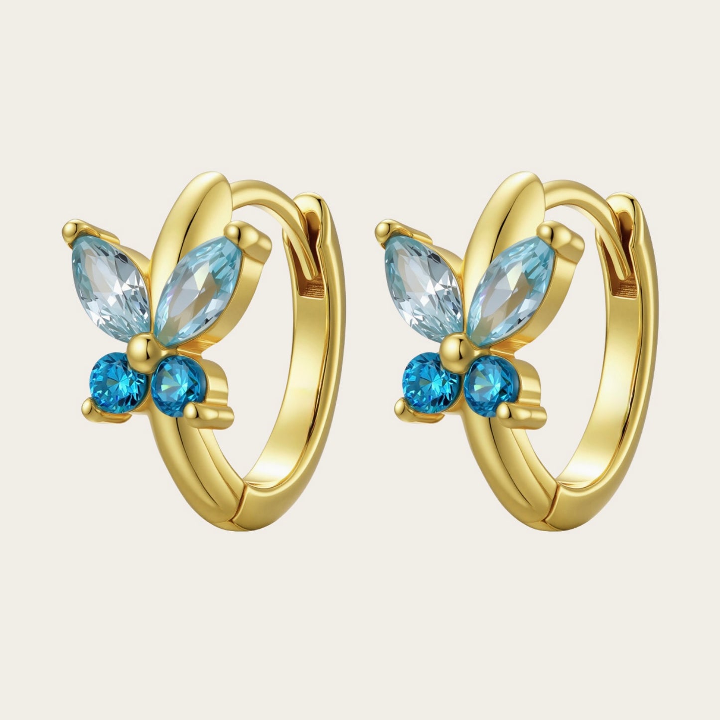 Orecchini a Cerchio Fairy ORO azzurro