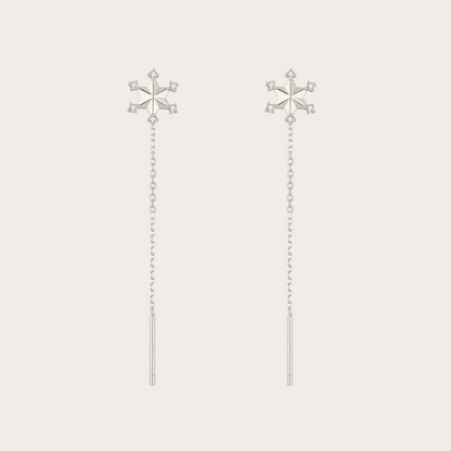 Orecchini catenina Snowy ARGENTO