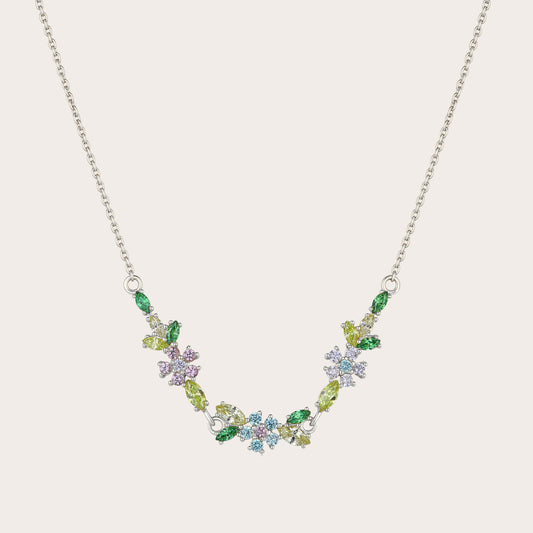 Collana Bloomy ARGENTO pastello