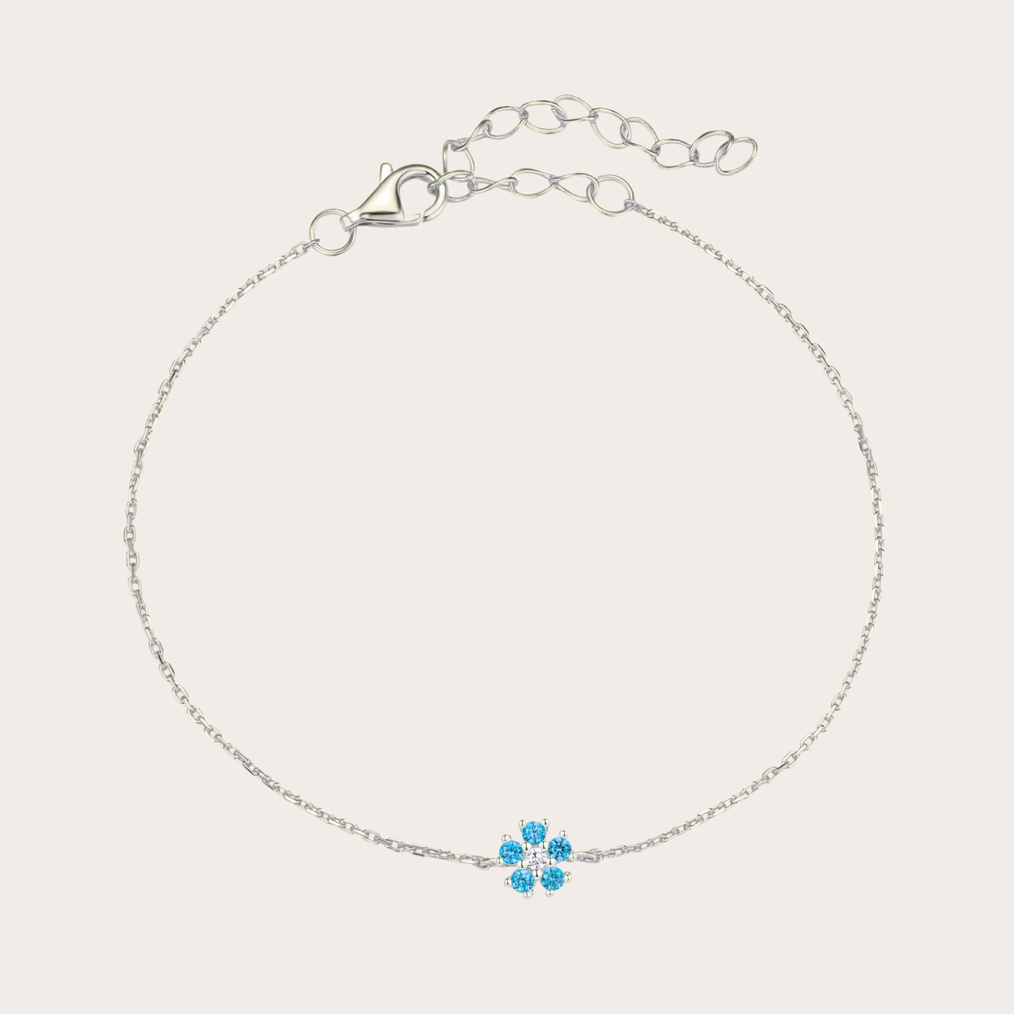 Bracciale Daisy ARGENTO Azzurro
