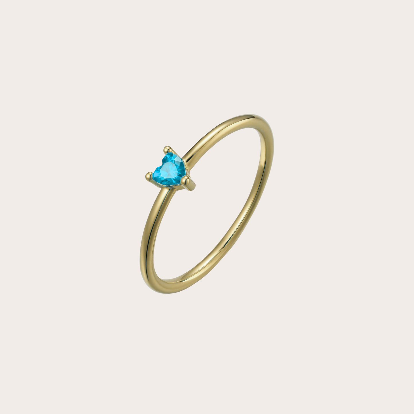 Anello Heartily ORO azzurro