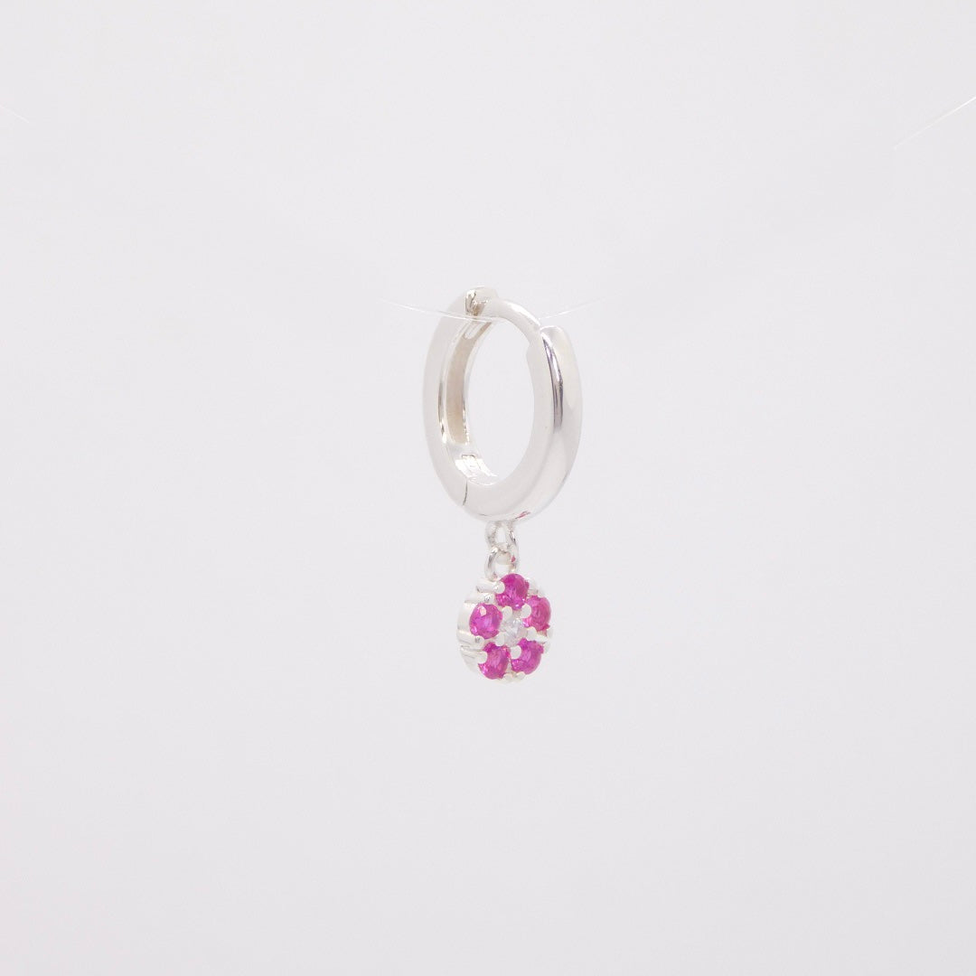 Hoops Daisy ARGENTO fucsia