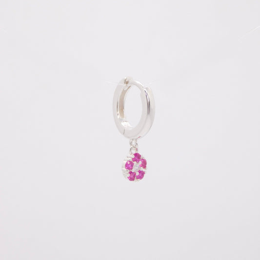 Hoops Daisy ARGENTO fucsia