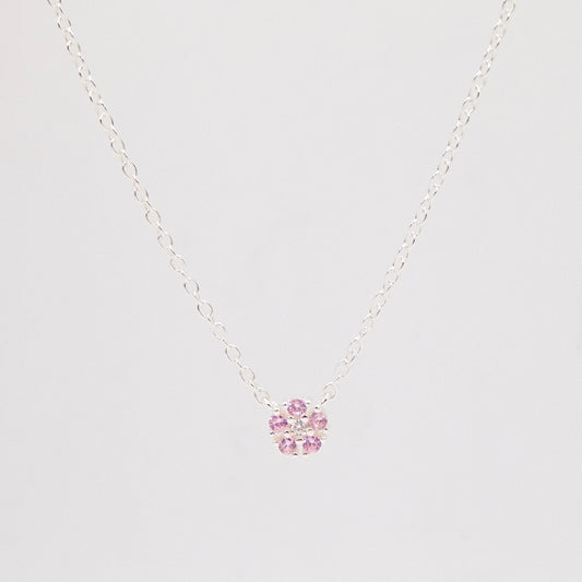 Collana Daisy ARGENTO rosa